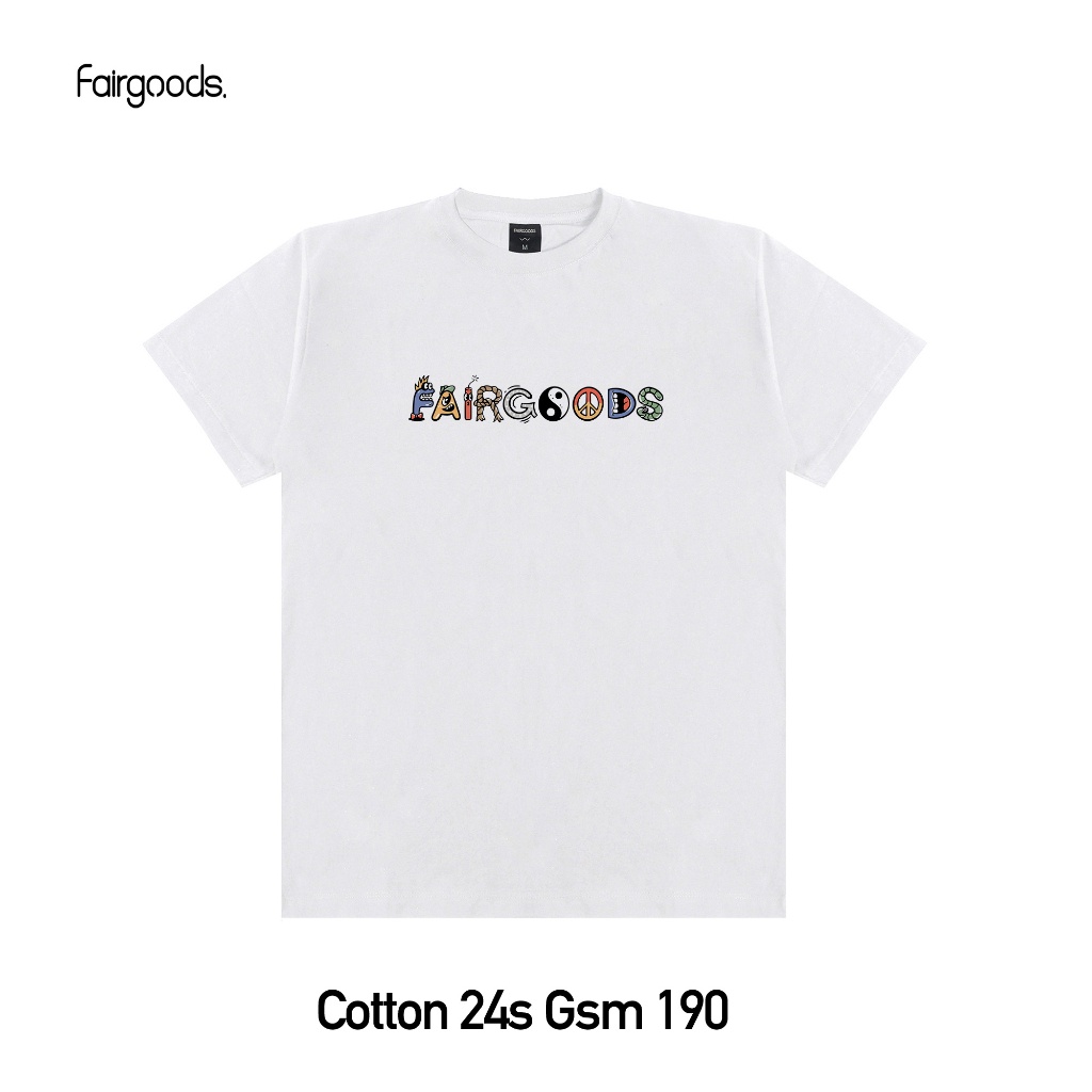 COD-Fairgoods Kaos - Fairgoods Character - Putih