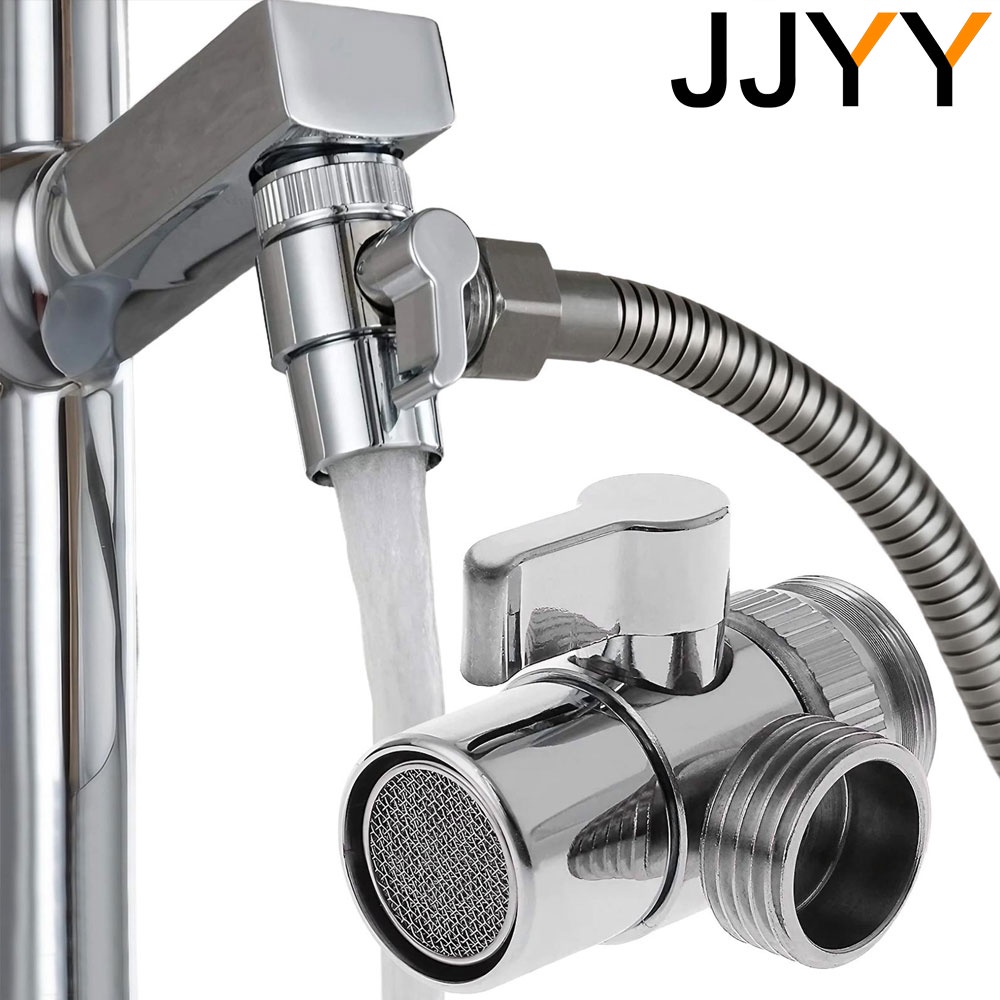 Jjyy Faucet Diverter Valve Adapter, Swit  Faucet Adapter Aerator Valve Diverter To Connect Washing