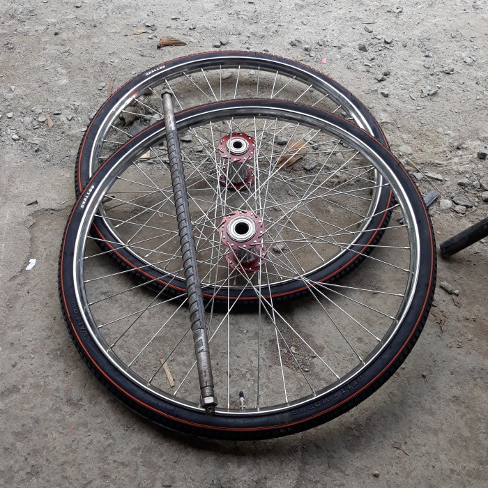 RODA BECAK GEROBAK RODA GEROBAK BECAK Biasa Roda Gerobak fullset