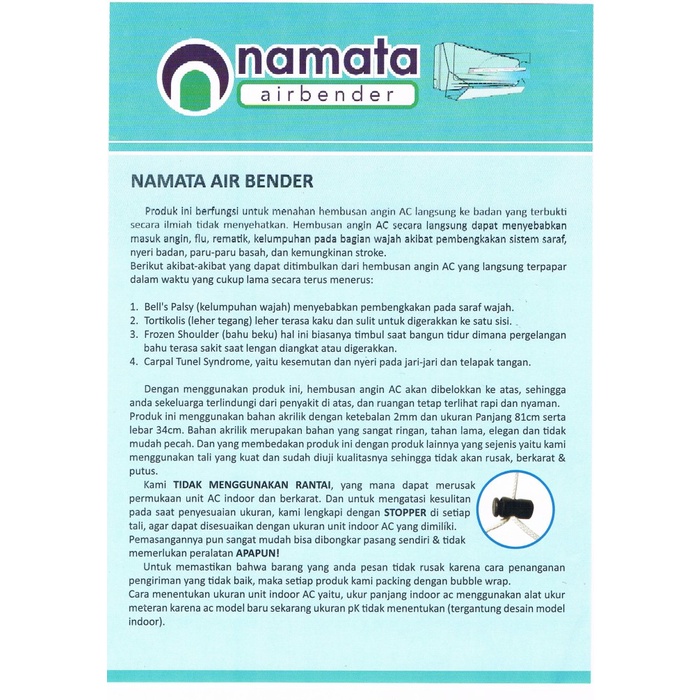 

MURAH TALANG AC/ REFLEKTOR AC/ AKRILIK AC NAMATA 100CM UKURAN 2PK