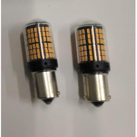 LAMPU SEIN MOBIL LED BAYONET/ BOHLAMP SEIN KAKI 1 ORANGE LED BAYONET