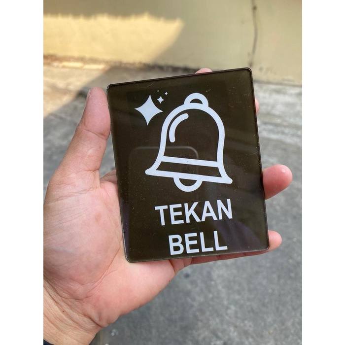 

TERBATAS akrilik / stiker tekan bell