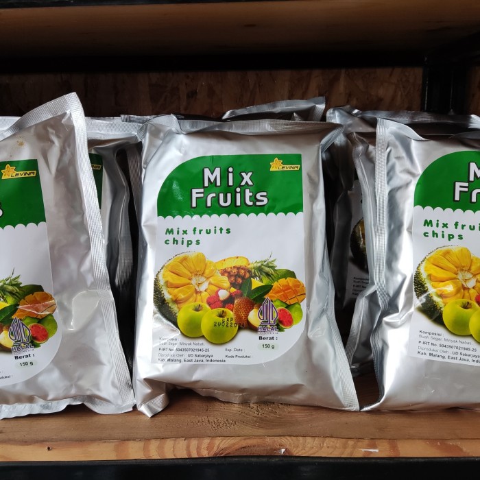 

JTTOP" MIX FRUIT KERIPIK BUAH LEVINA KRIPIK MALANG ISI CAMPUR 150 GRAM