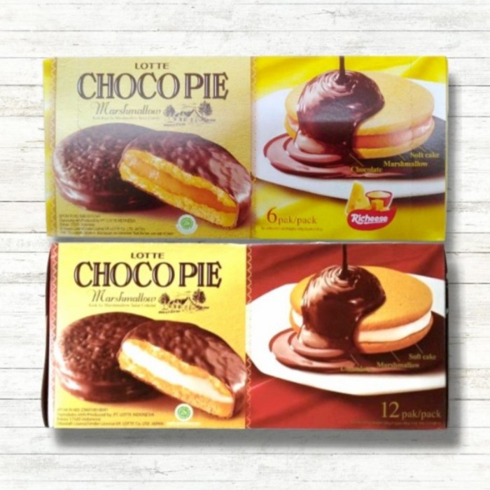 

JTTOP" LOTTE CHOCOPIE MARSHMALLOW 28 GRAM CHOCO PIE