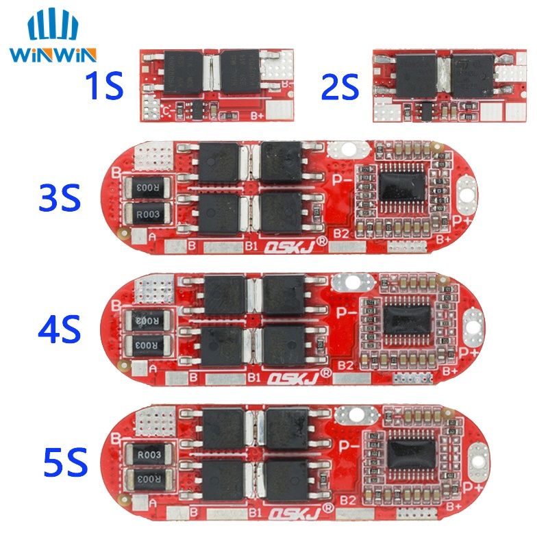 Bms 1S 2S 10A 3S 4S 5S 25A Bms 18650 Li-Ion Lipo Lithium Battery Protection Circuit Board Module Pcb