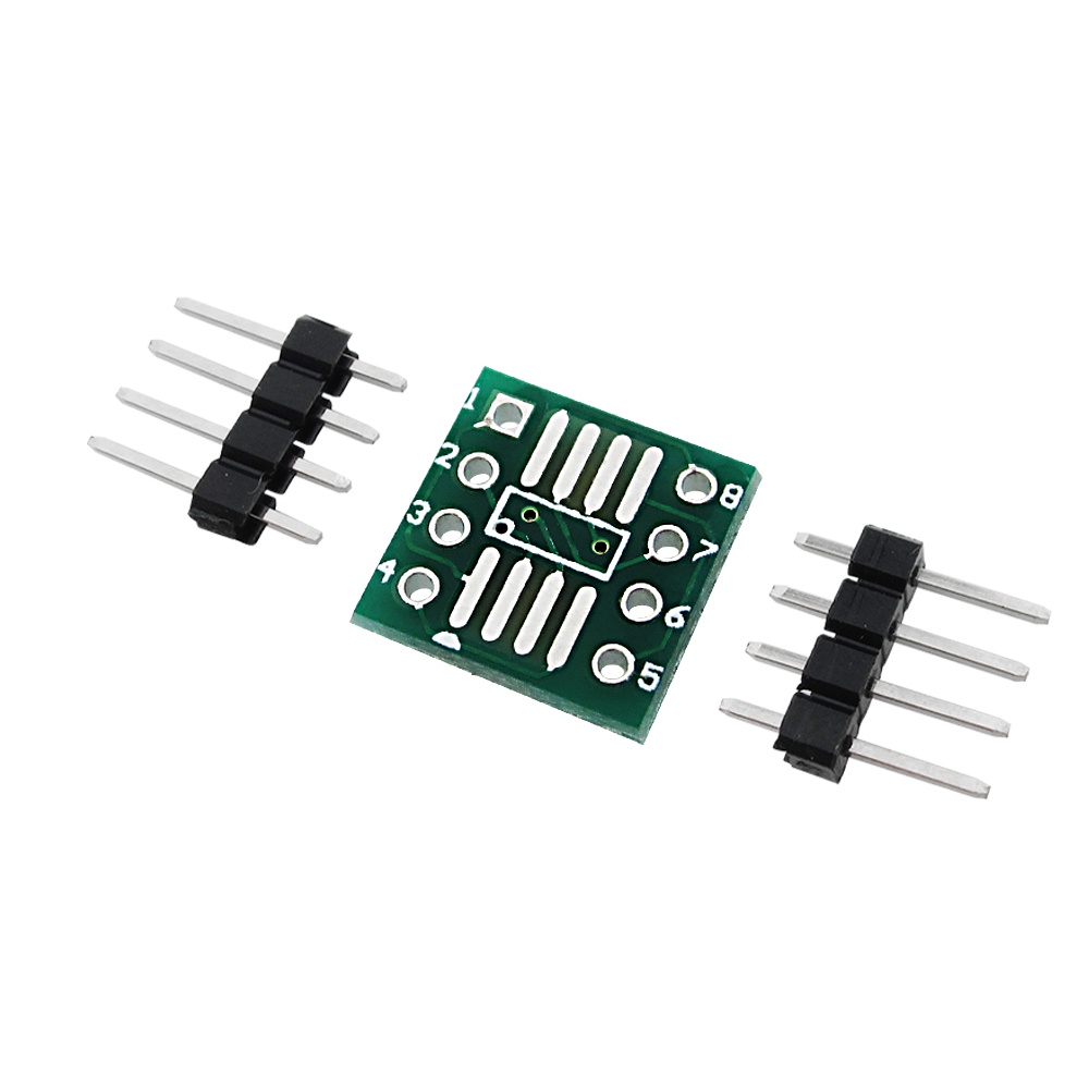 10Pcs/Lot Msop / Soic / Tssop Sop8 Turn Dip8 Ic Adapter Socket / Adapter Plate / Pcb Pb-Free