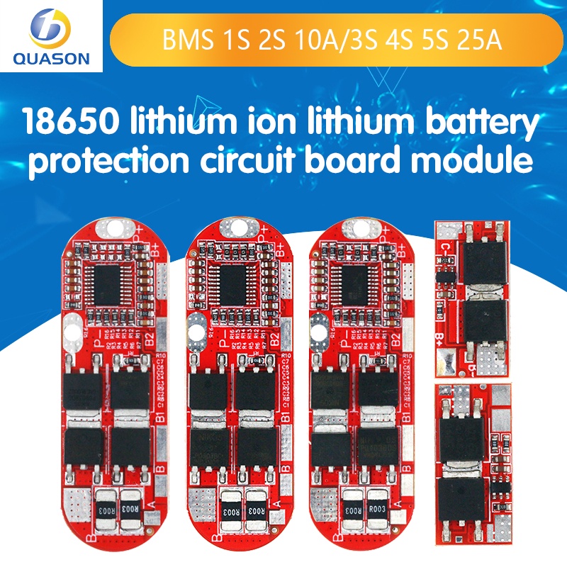 Bms 1S 2S 10A 3S 4S 5S 25A Bms 18650 Li-Ion Lipo Lithium Battery Protection Circuit Board Module Pcb