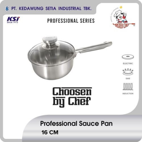 Master Chef Sauce Pan 16 cm Professional Series Panci Stainless Steel