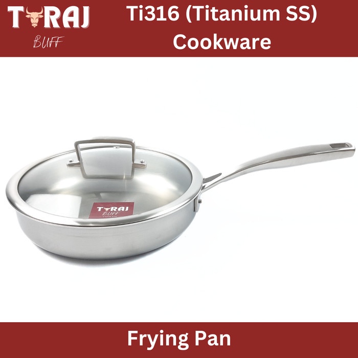 Frying Pan Titanium Cookware TORAJBUFF 316Ti 24Cm Titanium Frying Pan