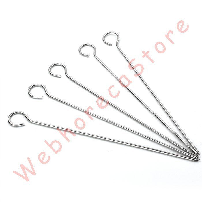 Kebab Skewer Stick Needle Ring 30Cm Stainless Solid/ Tusuk Sate M