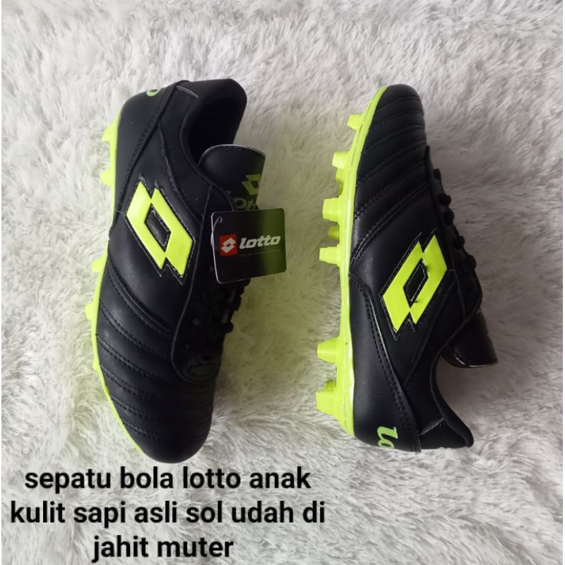 NEW PRODUCT Sepatu Sepak Bola Anak Lotto Size 32-37/Sepatu Sepak Bola Kulit Asli/Sepatu Outsole