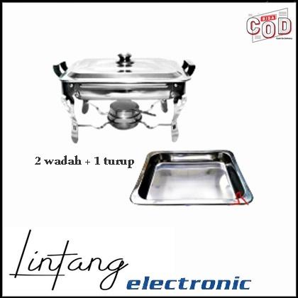 Terlaris Matsunichi Warmer Square Panwarmer Jumbo Pan Stove Prasmanan Kotak Makanan Buah Wadah