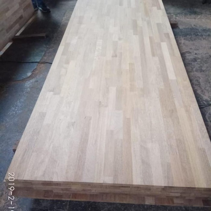 Papan Kayu Finger Joint Laminate (Fjl) Merbau Premium - Putih
