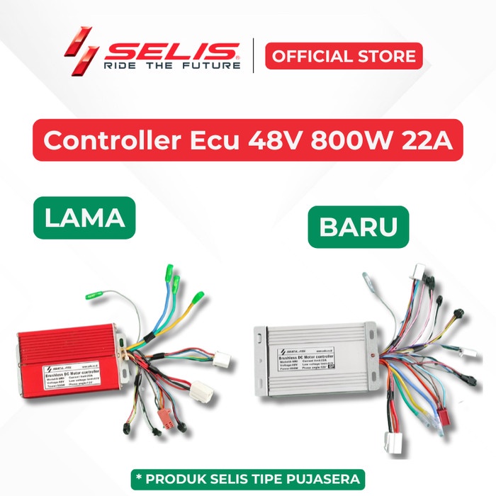 Selis - Controller Ecu 48 Volt 800 Watt Sepeda Motor Listrik Universal ( Controller )