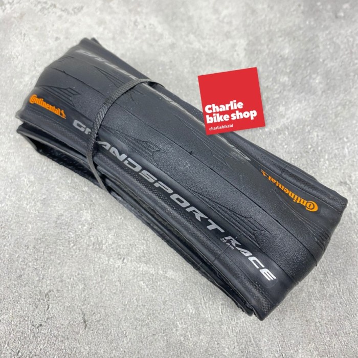 Ban Luar Continental Grand Sport Race Clincher - Black/Black #Gratisongkir