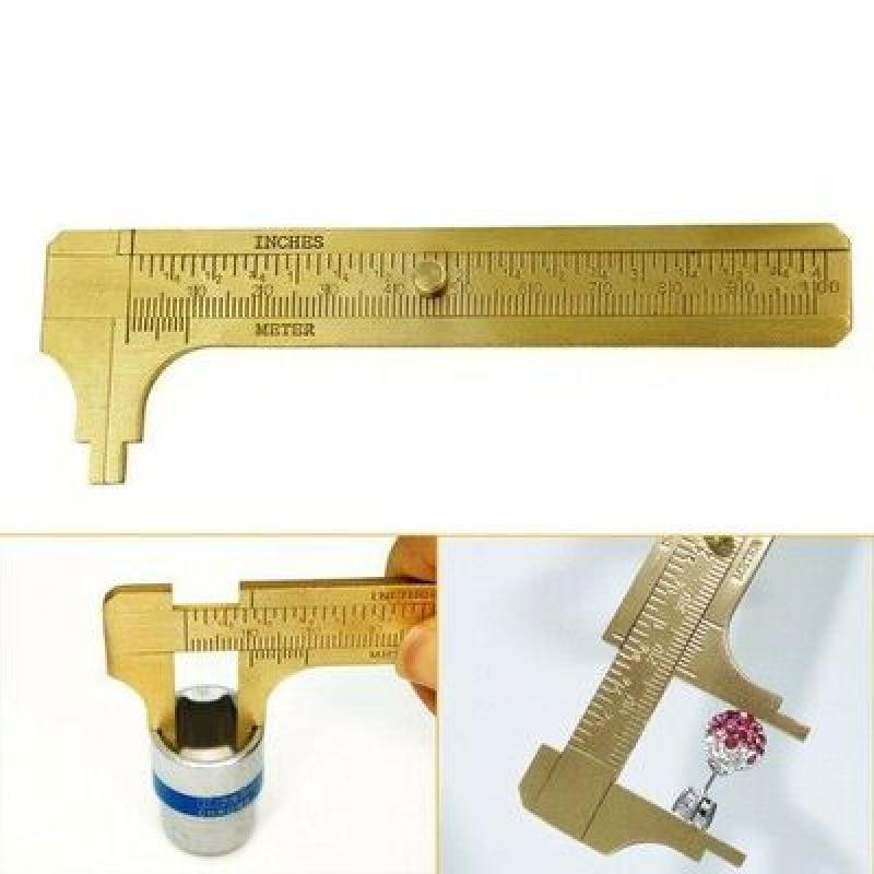 

Caliper Meter Bahan Kuningan 0-100mm / Jangka Sorong Vernier Sigmat / Pengukur Sketmat Mini