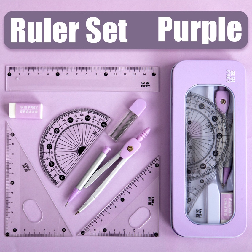 

Jangka Math Set 8in1 Math Set Penggaris Busur Mistar Jangka