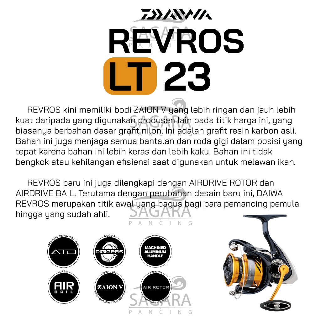 Reel Daiwa Revros LT Reel Ultra Light Reel UL Reel Pancing Spinning