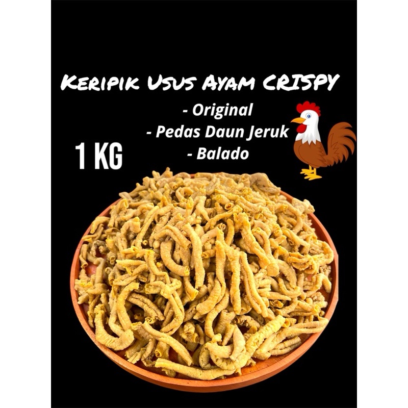 

KERIPIK USUS AYAM CRISPY VARIAN RASA 1 KG WE!