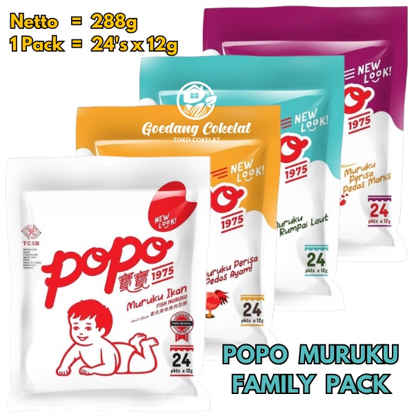 

POPO MURUKU Rasa Ikan Seaweed Spicy Chicken Sweet Spicy Otak-Ku Otakku Maruku Fish / Snack Otak-Otak