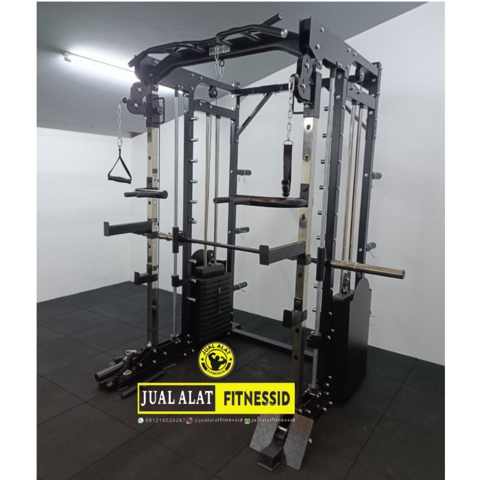 Smith Machine MultiFungsi Power Rack Import Produck Home Gym