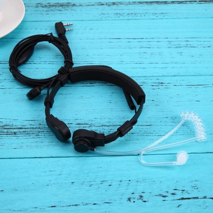 JTTOP" PTT THROAT MIC HT THROAT MICROPHONE HT MODEL KENWOOD FOR BAOFENG LUPAX