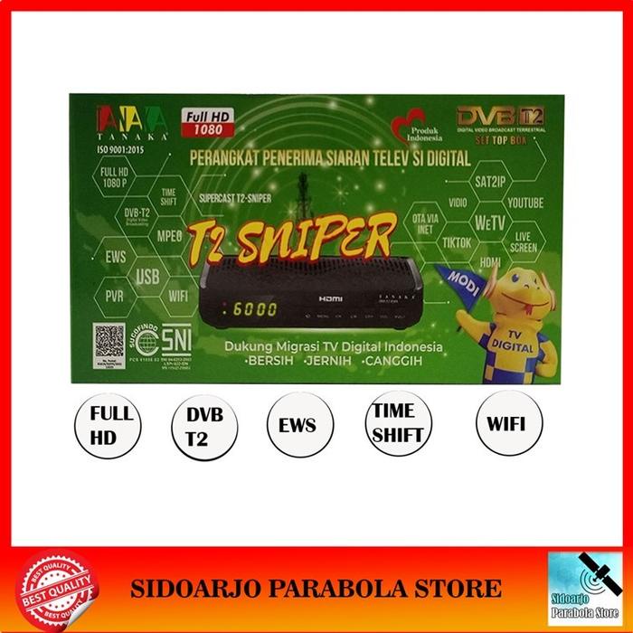 JTTOP" SET TOP BOX STB TV DIGITAL DVBT2 TANAKA SNIPER DVB-T2 UHF SNI RESMI