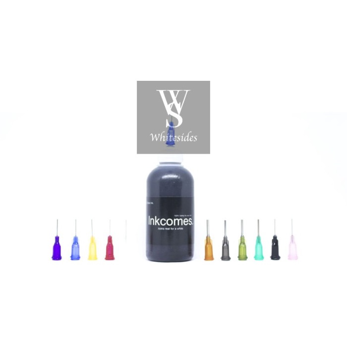 ..... 50Ml 11 Jarum - Inkcomes Tinta Tattoo Temporary Temporer Inkbox