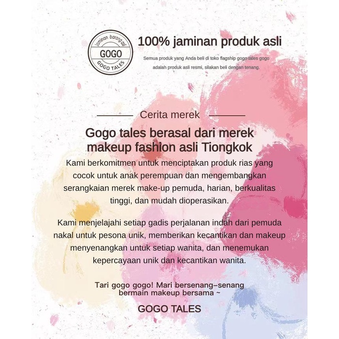 GOGO[PRODUK BARU] GOGO TALES LIPSTIK DIFUSI HIDRA GT661 GOGO TALES TINT GOGO TALES GLOW GOGO TALES