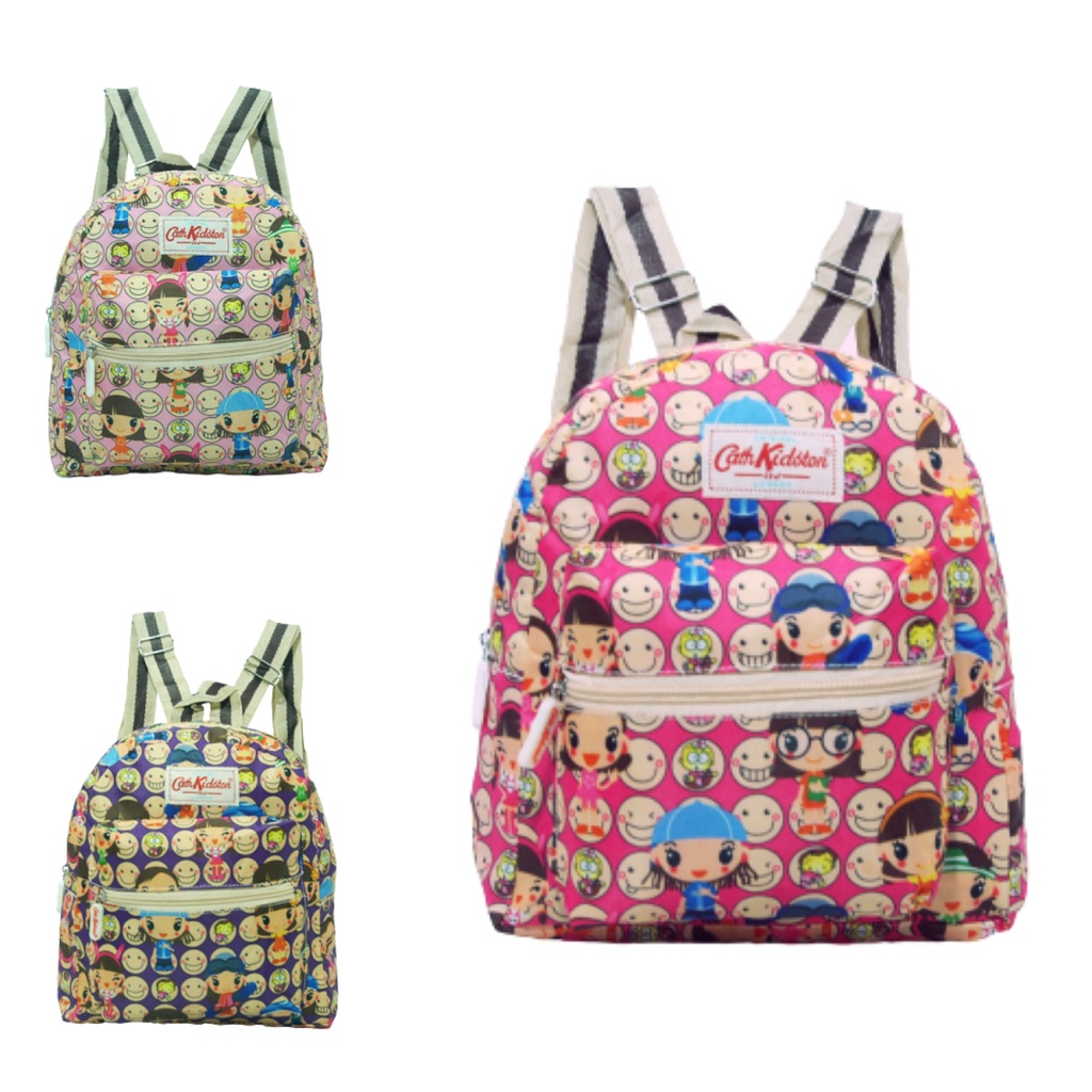Tas Ransel Anak Dan Remaja Perempuan CK Mini Tas Sekolah Tas Ngaji Tas Berlibur 2 Seleting
