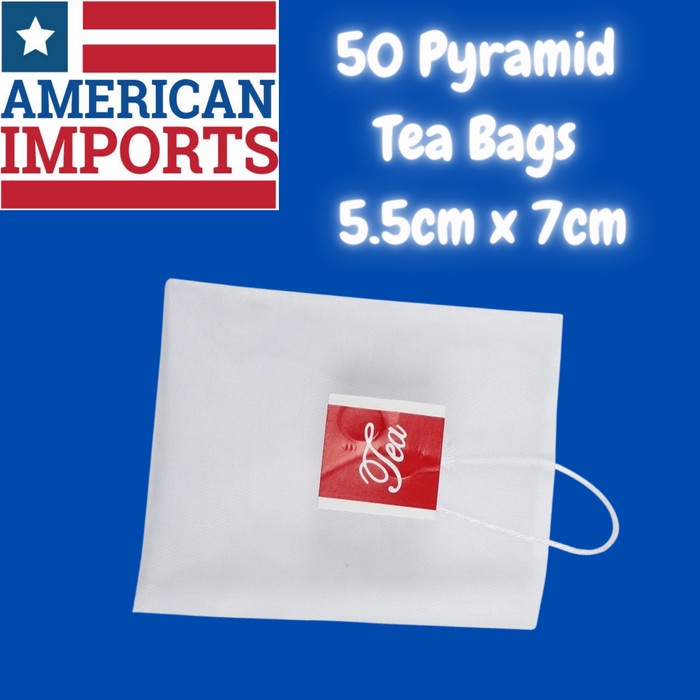 

50 Pyramid Tea Bags - 5.5Cm X 7Cm