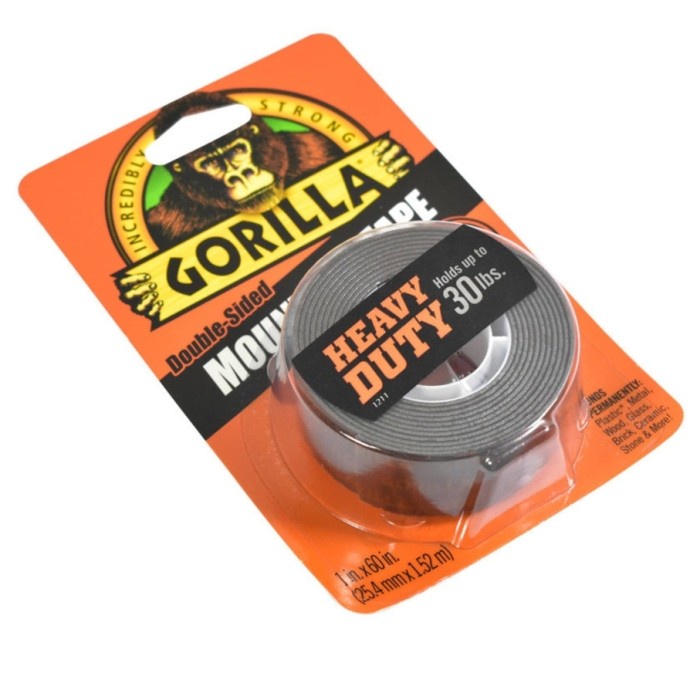 

GORILLA DOUBLE TAPE HEAVY DUTY 2.5 CM