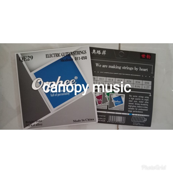 SENAR GITAR ELEKTRIK 0.11 ORPHEE QE29