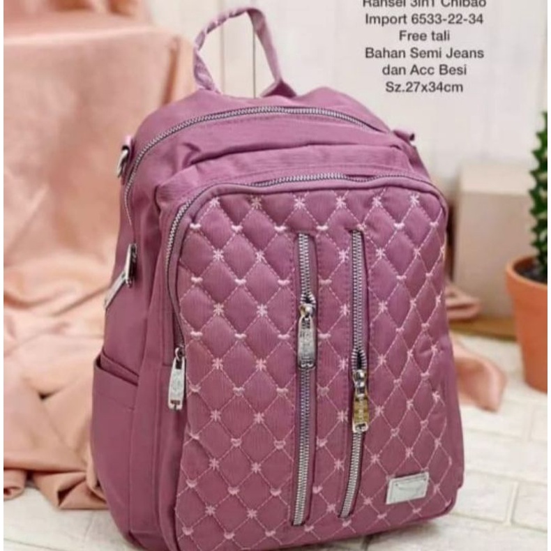 BEST SELLER TAS RANSEL WANITA CHIBAO IMPORT/TAS RANSEL CHIBAO ORIGINAL -KwalitasGan