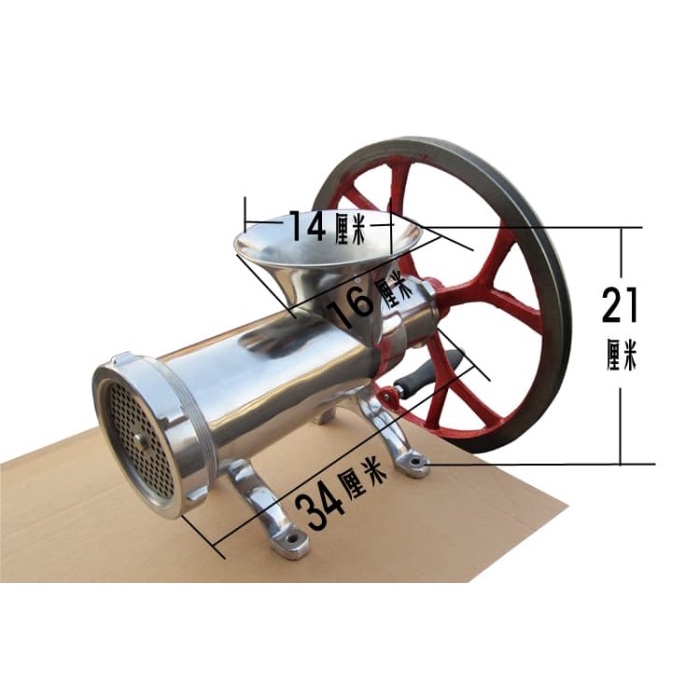 HOT SALE Gilingan Daging Manual Stainless Steel 304 Meat Mincer ukuran 32