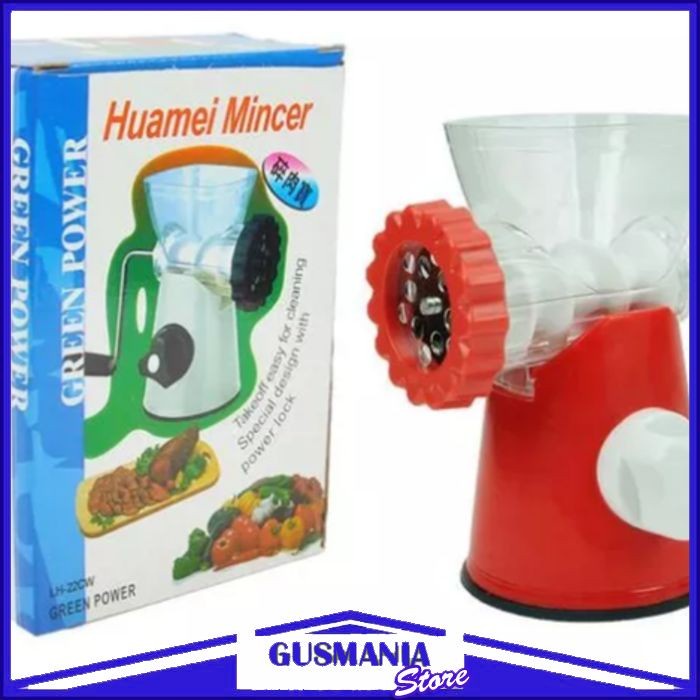 Mesin Penggiling Daging Plastik Alat Gilingan Penggilas Sayuran Manual