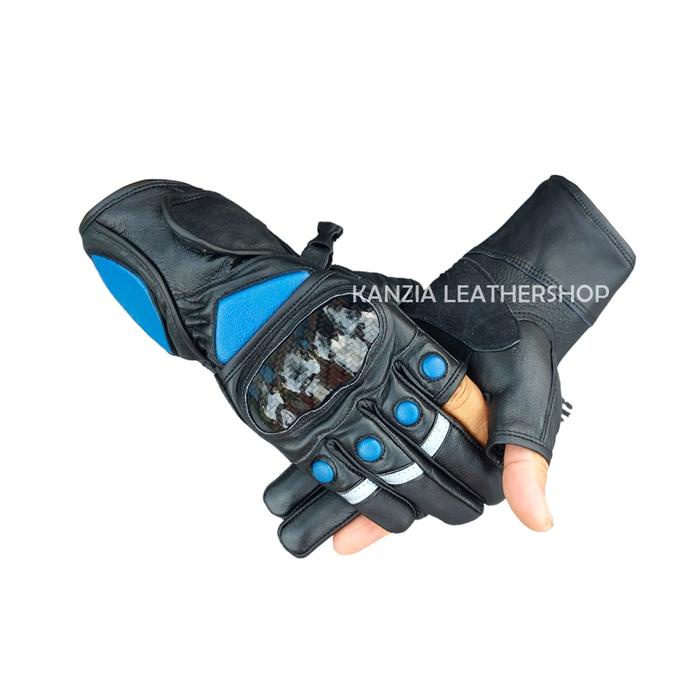 Sarung Tangan Motor Kulit Qq Batok Tektor Touscreen