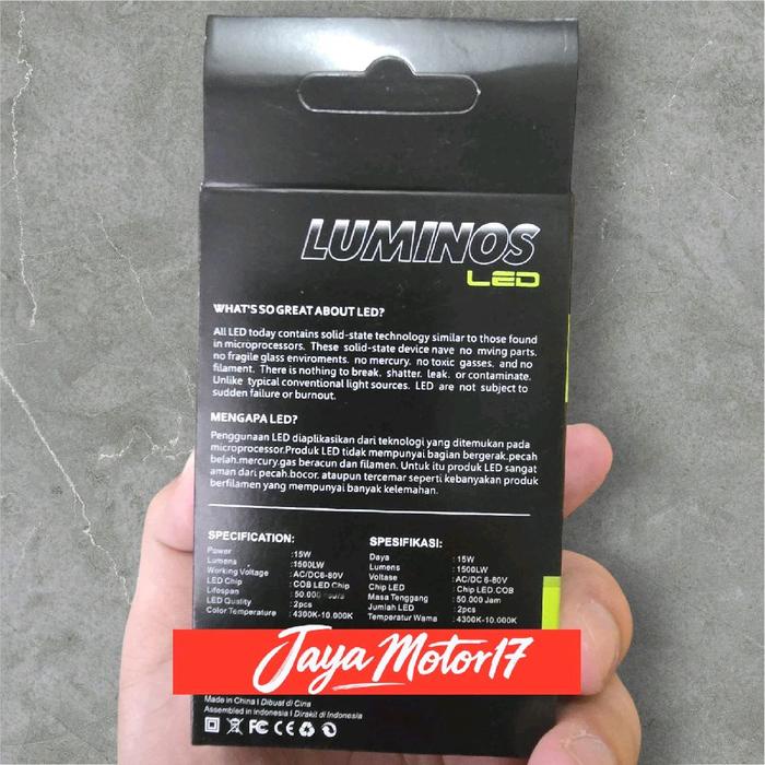 SALE TERBARU LAMPU DEPAN UTAMA LED H6 SEPEDA MOTOR LASER + DEVIL / SENJA LAMPU LED LUMINOS H6 LASER