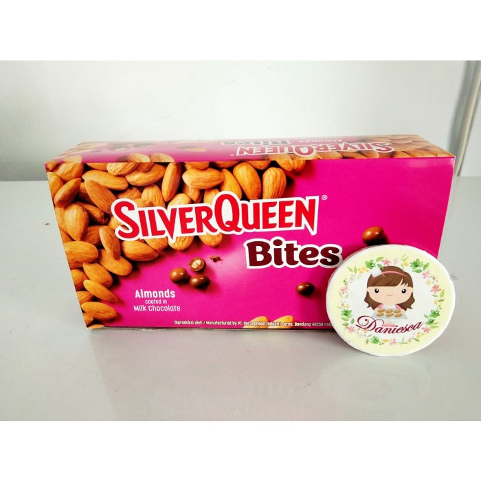 

BARANG TERLARIS 500gr silverqueen almond bites