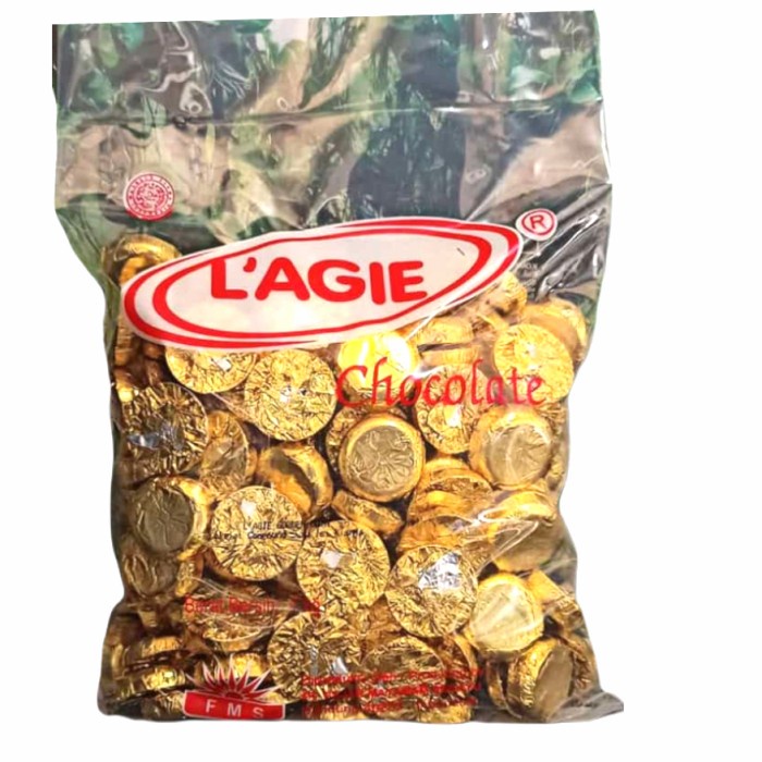 

BARANG TERLARIS coklat kiloan Lagie koin emas isi kismis 1000gr / 1kg