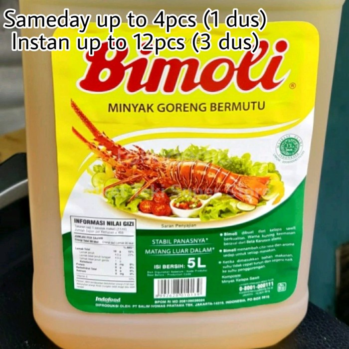 

BARANG TERLARIS Bimoli 5 Liter Satuan Grosir