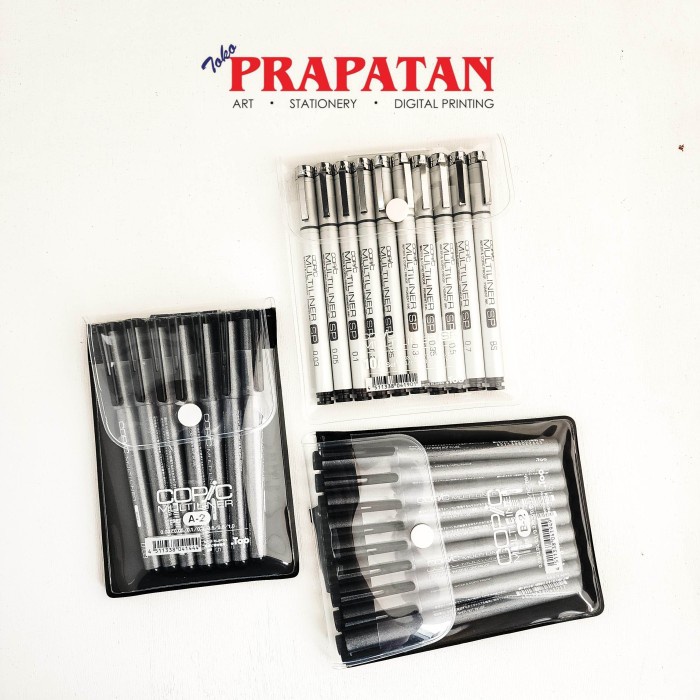 

COPIC MULTILINER BLACK SET DRAWING PEN