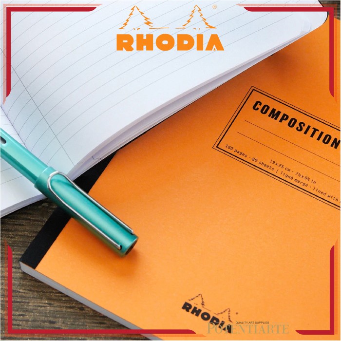 

BARANG TERLARIS Buku Catatan Rhodia A5 Lined With Margin Composition Book Notebook