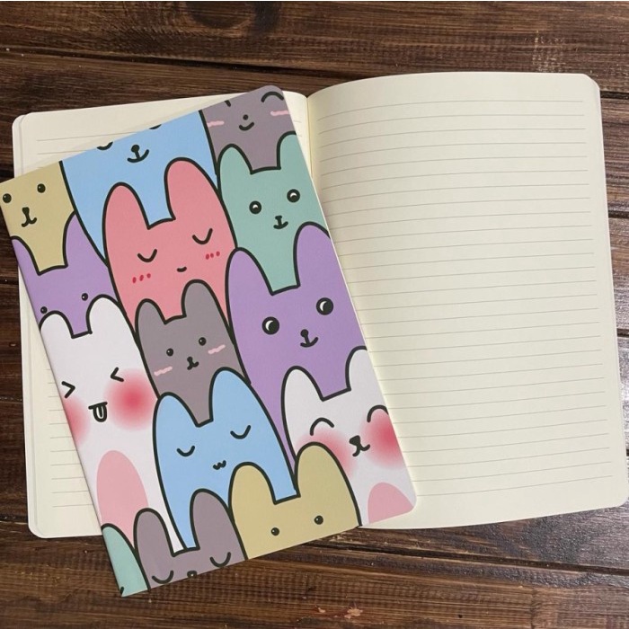 

BARANG TERLARIS Bundle of 8 pc - Notebook A5 B5 Ruled Korean Series Animal Flowers Set of 8 Buku