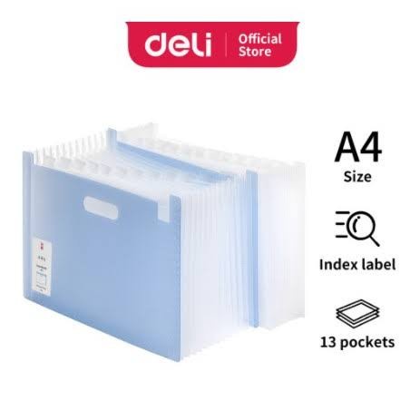 

BARANG TERLARIS DELI 72580 EXPANDING FILE FOLDER DOCUMENT BAG MAP HARMONIKA AKORDION BANYAK SEKAT