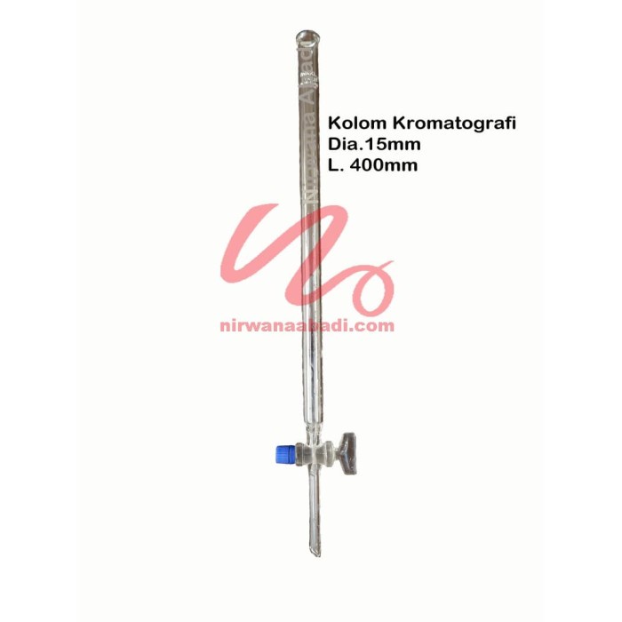 

BARANG TERLARIS Kolom Kromatografi Dia.15 X L.400mm I Coloumn Chromatography