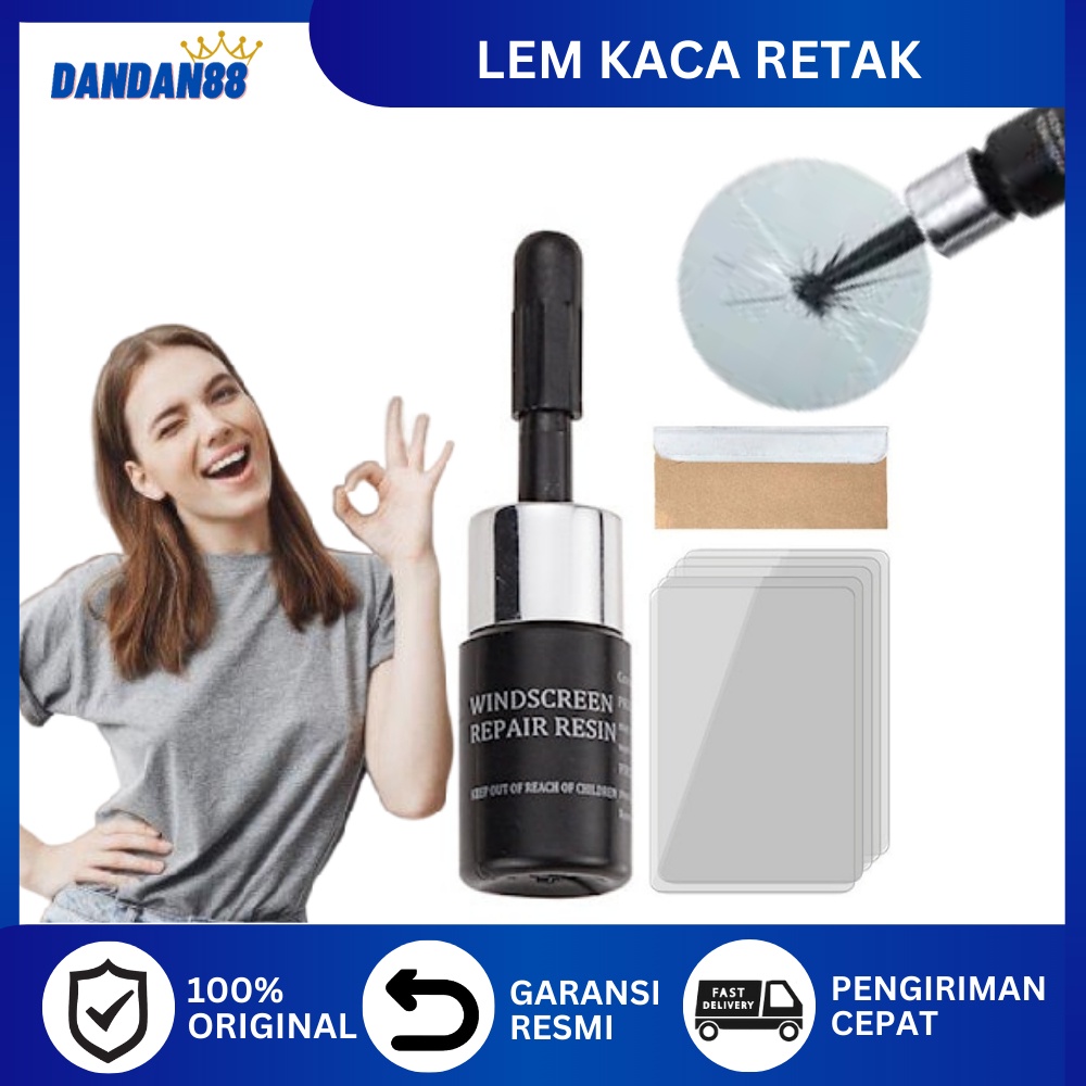 Lem Kaca Mobil Dan Layar Hp Retak Pecah Lem Ajaib Serbaguna Windshield Repair Kit Glass A1
