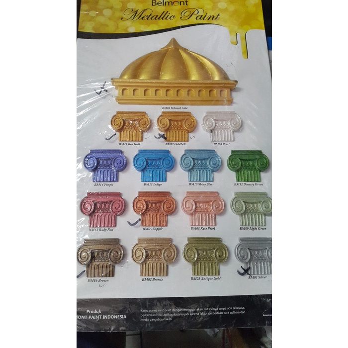 TOP BELMONT METALLIC PAINT CAT ACRYLIC YANG MENGHASILKAN NUANSA METALLIC -