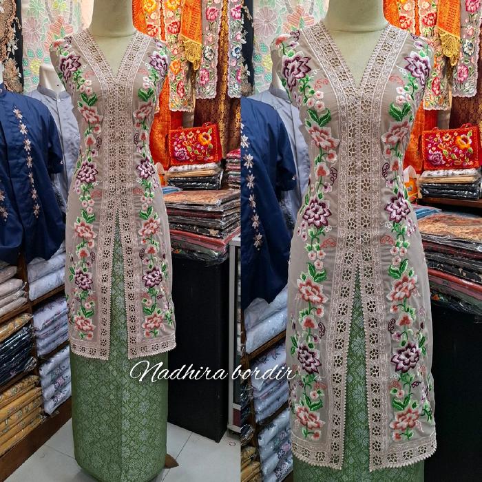 Bahan Kebaya Bordir Suji , Bahan Kebaya Ceruty Babydol , Bahan Kebaya Bordir Bukittinggi Produk