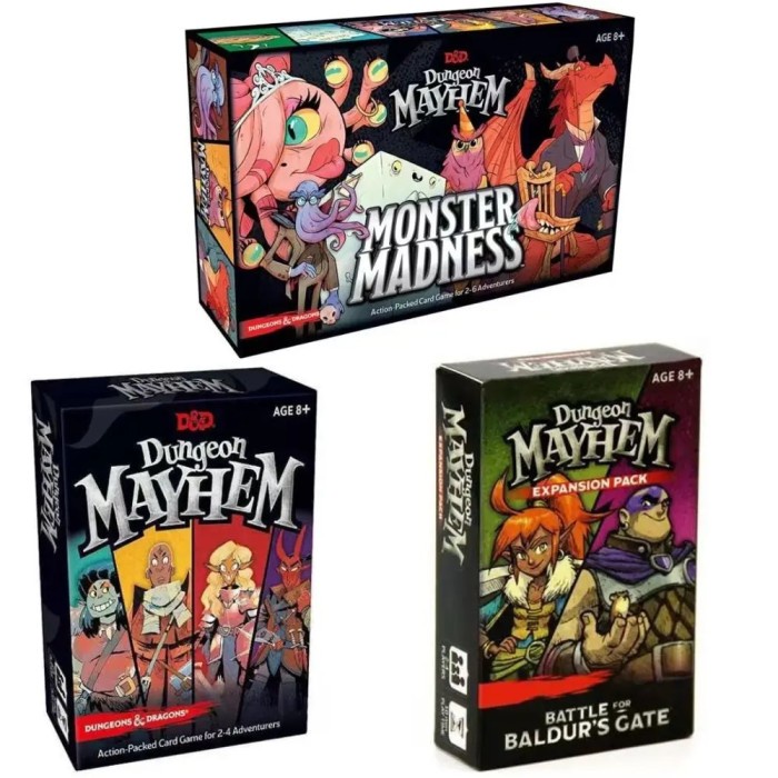 Baldur's Gate Dungeon Mayhem Board games Monster Madness Card English